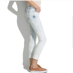 Madewell tie dye crop jeans